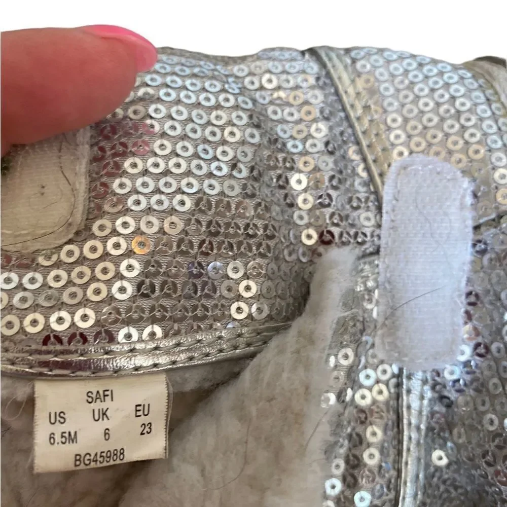 Stride Rite Girls Sequined Safi Boots Size 6.5